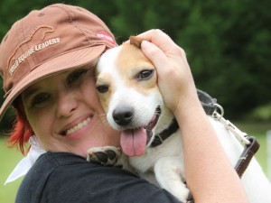 Jennifer and Milo on Volunteer Day