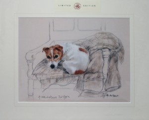 Gill Evans Artwork Terrier Waiting #301