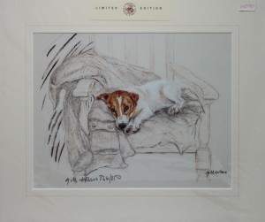 Gill Evans Artwork - Terrier Waiting 836